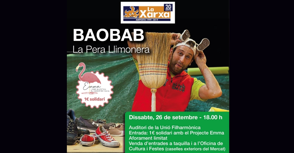 Espectacle familiar teatre de la xarxa: Baobab de la companyia la Pera Llimonera