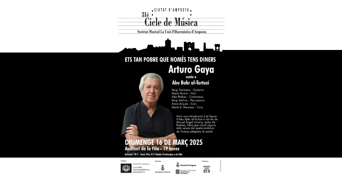 Arturo Gaya enceta el 31 Cicle de M�sica Ciutat d�Amposta organitzat per la Uni� Filharm�nica