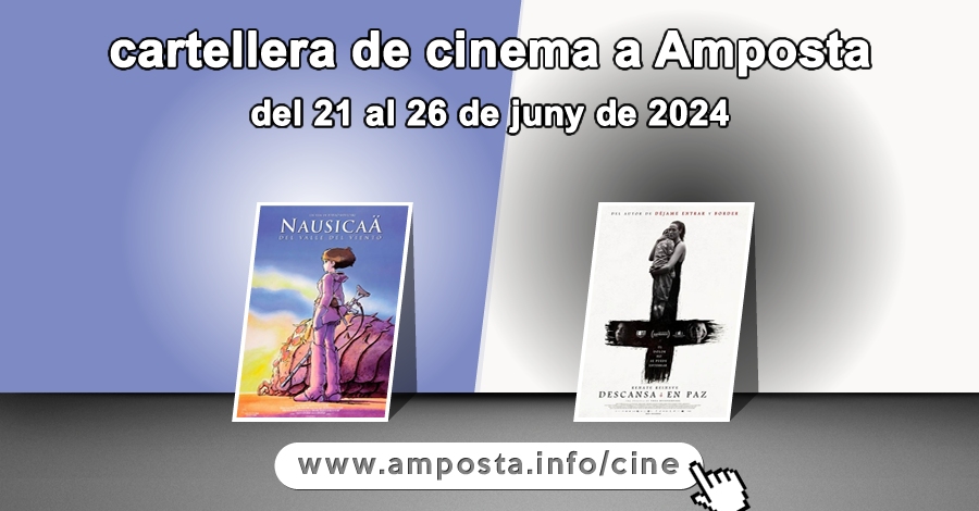 Cartellera de cinema a Amposta del 21 al 26 de juny de 2024