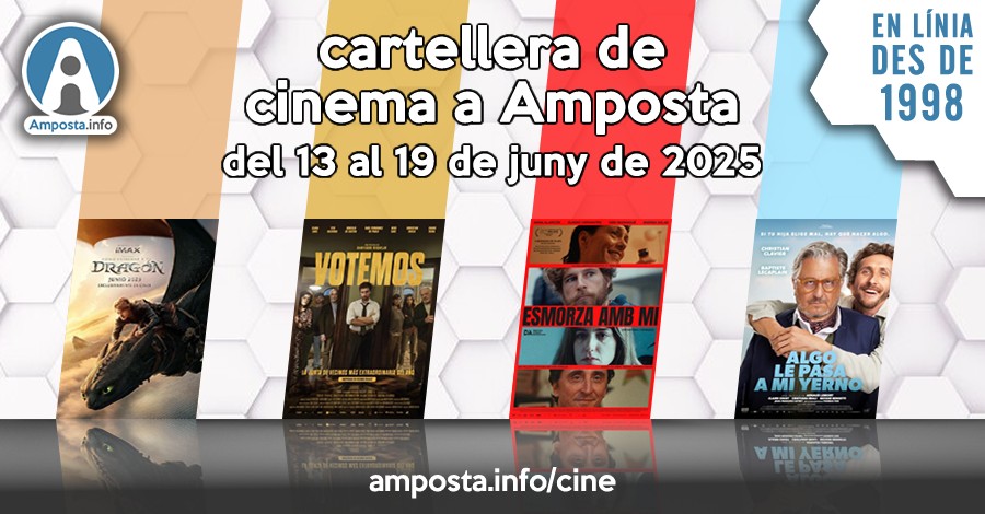 Cartellera de cinema a Amposta del 13 al 19 de juny de 2025