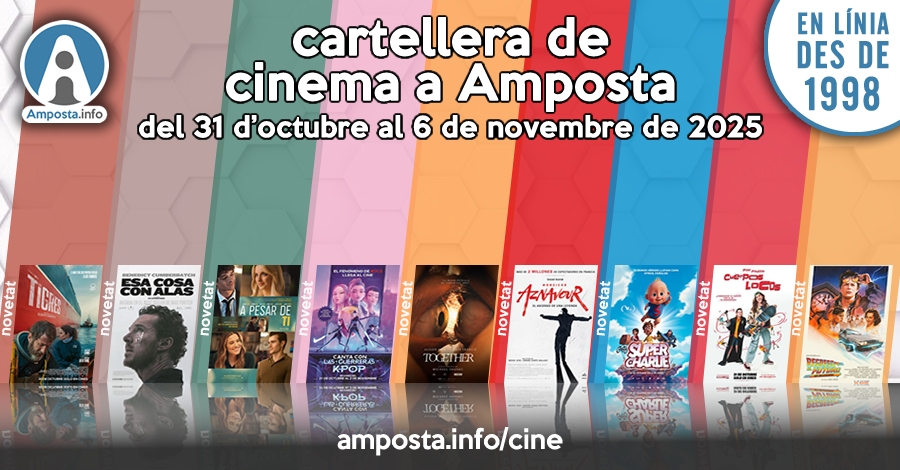 Cartellera de cinema a Amposta del 31 doctubre al 6 de novembre de 2025