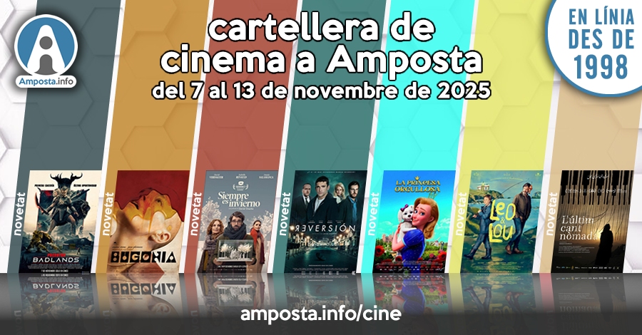 Cartellera de cinema a Amposta del 7 al 13 de novembre de 2025