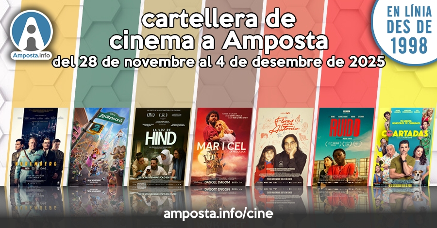 Cartellera de cinema a Amposta del 28 de novembre al 4 de desembre de 2025