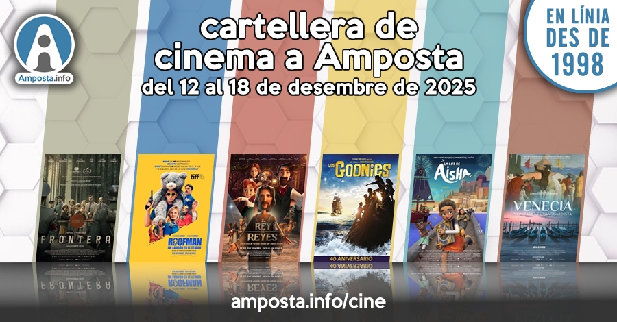 Cartellera de cinema a Amposta del 12 al 18 de desembre de 2025