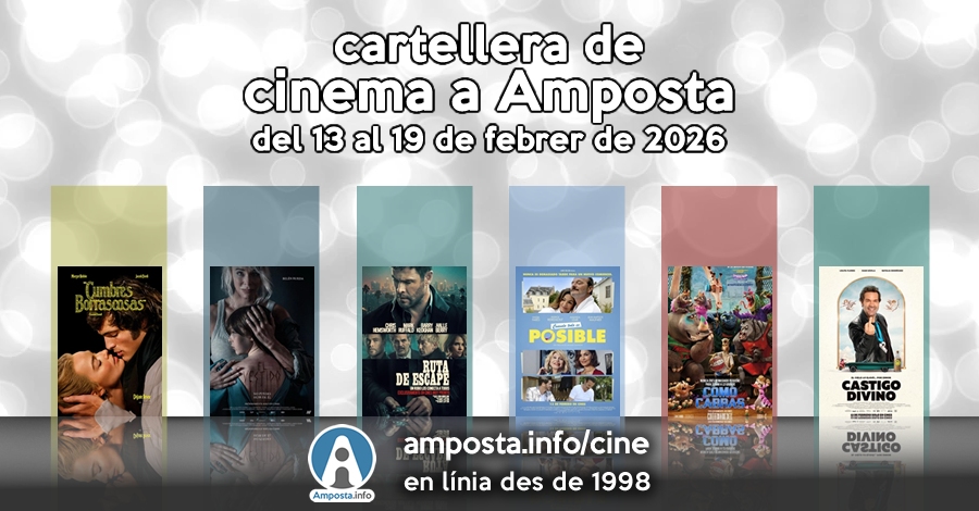 Cartellera de cinema a Amposta del 13 al 19 de febrer de 2026