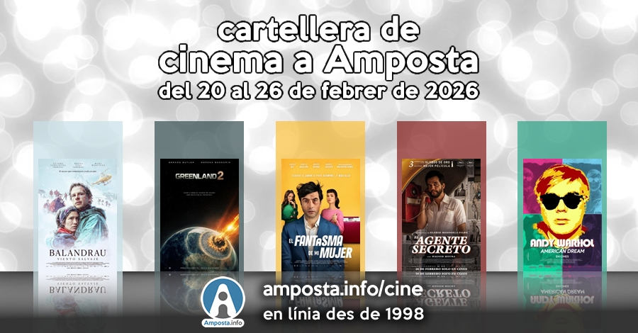 Cartellera de cinema a Amposta del 20 al 26 de febrer de 2026