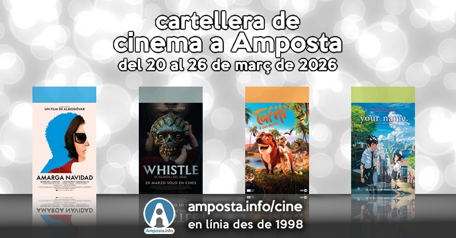 Cartellera de cinema a Amposta del 20 al 26 de mar� de 2026
