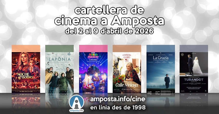 Cartellera de cinema a Amposta del 2 al 9 d�abril de 2026