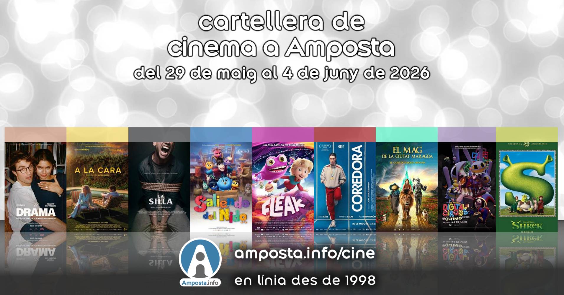 Cartellera de cinema a Amposta del 29 de maig al 4 de juny de 2026