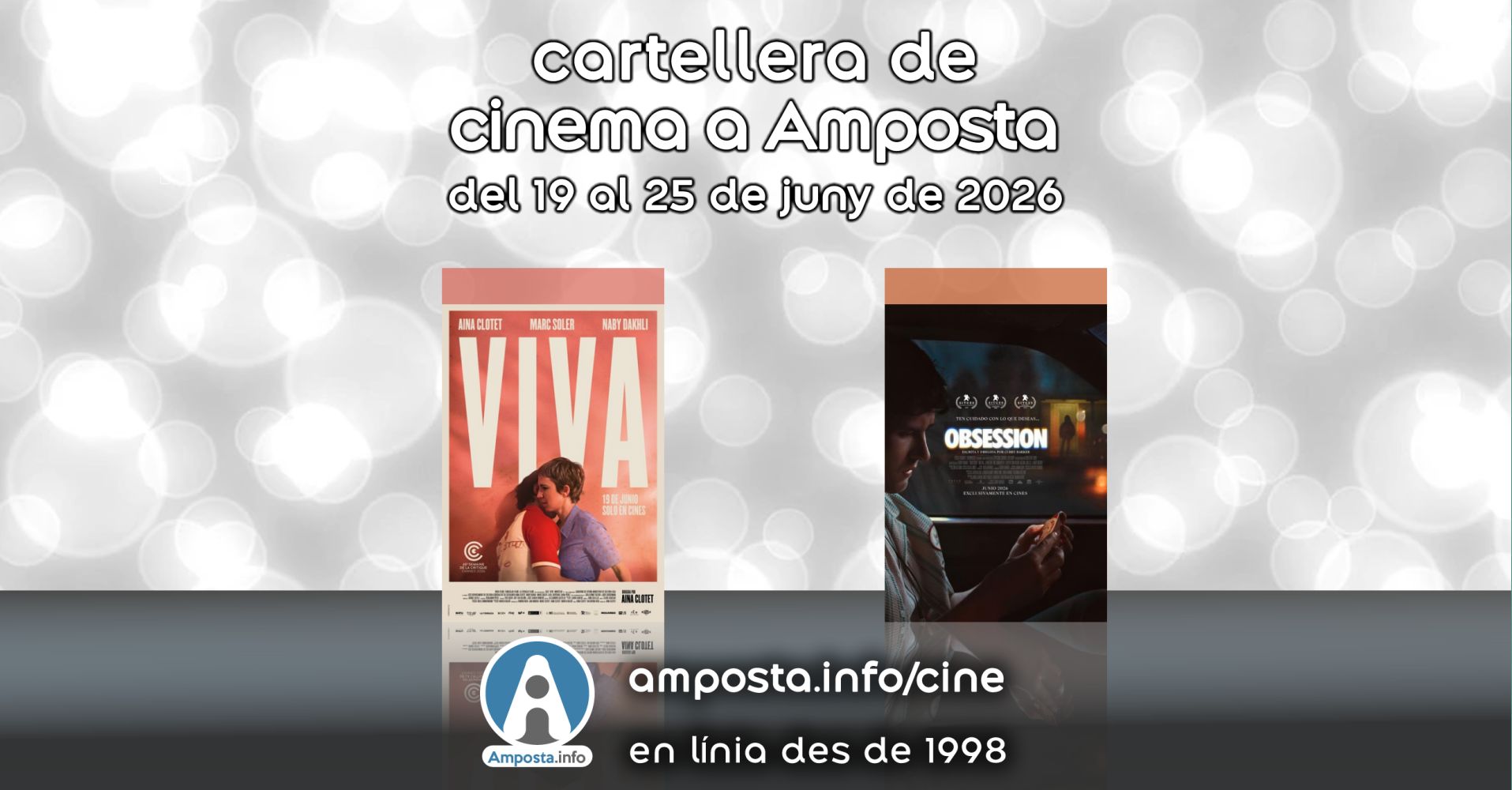 Cartellera de cinema a Amposta del 19 al 25 de juny de 2026