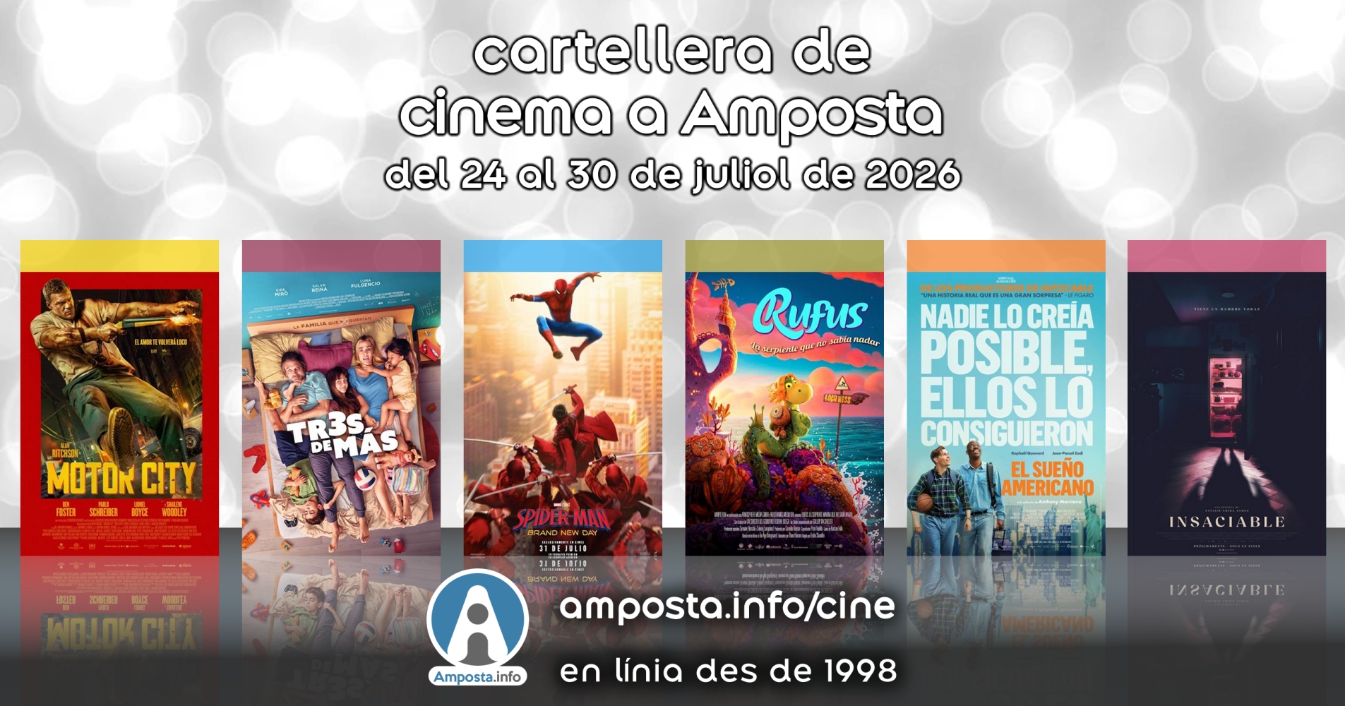 Cartellera de cinema a Amposta del 24 al 30 de juliol de 2026
