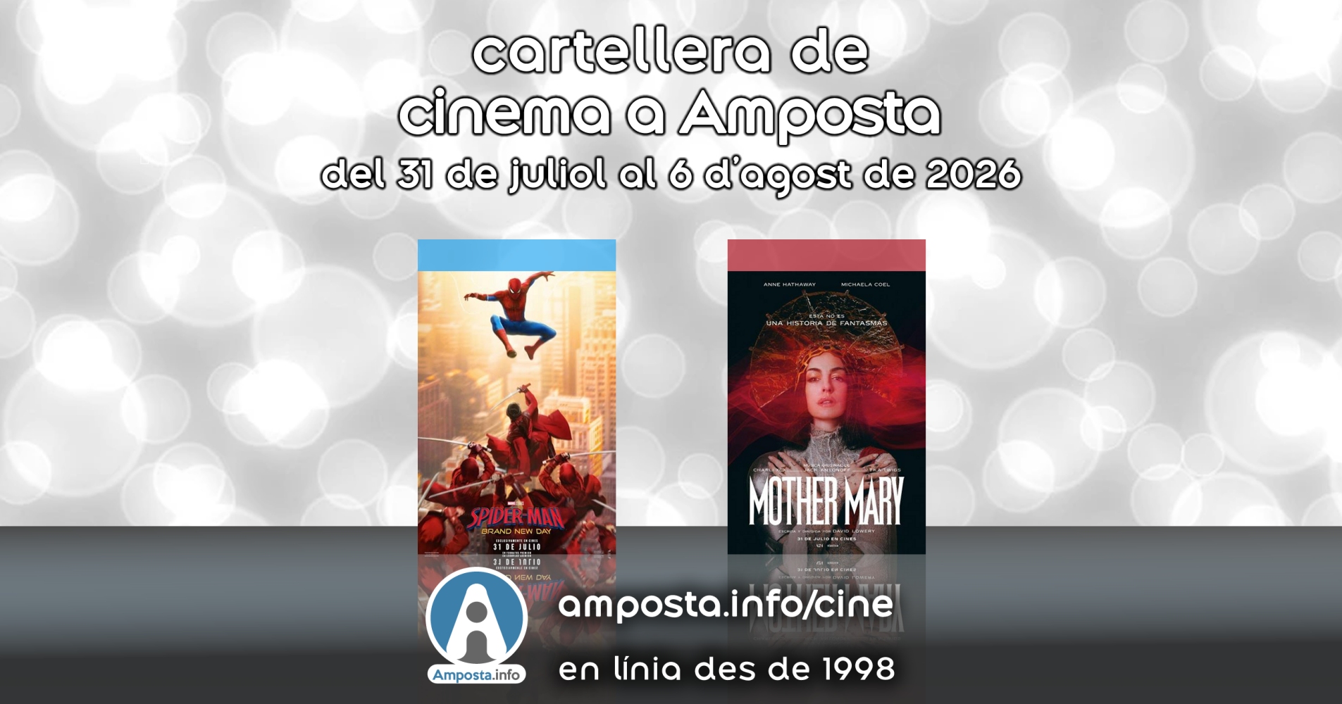 Cartellera de cinema a Amposta del 31 de juliol al 6 d&rsquo;agost de 2026