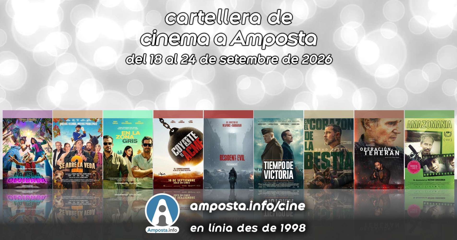 Cartellera de cinema a Amposta del 18 al 24 de setembre de 2026
