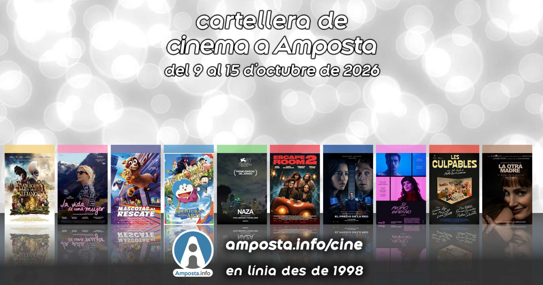 Cartellera de cinema a Amposta del 9 al 15 d�octubre de 2026