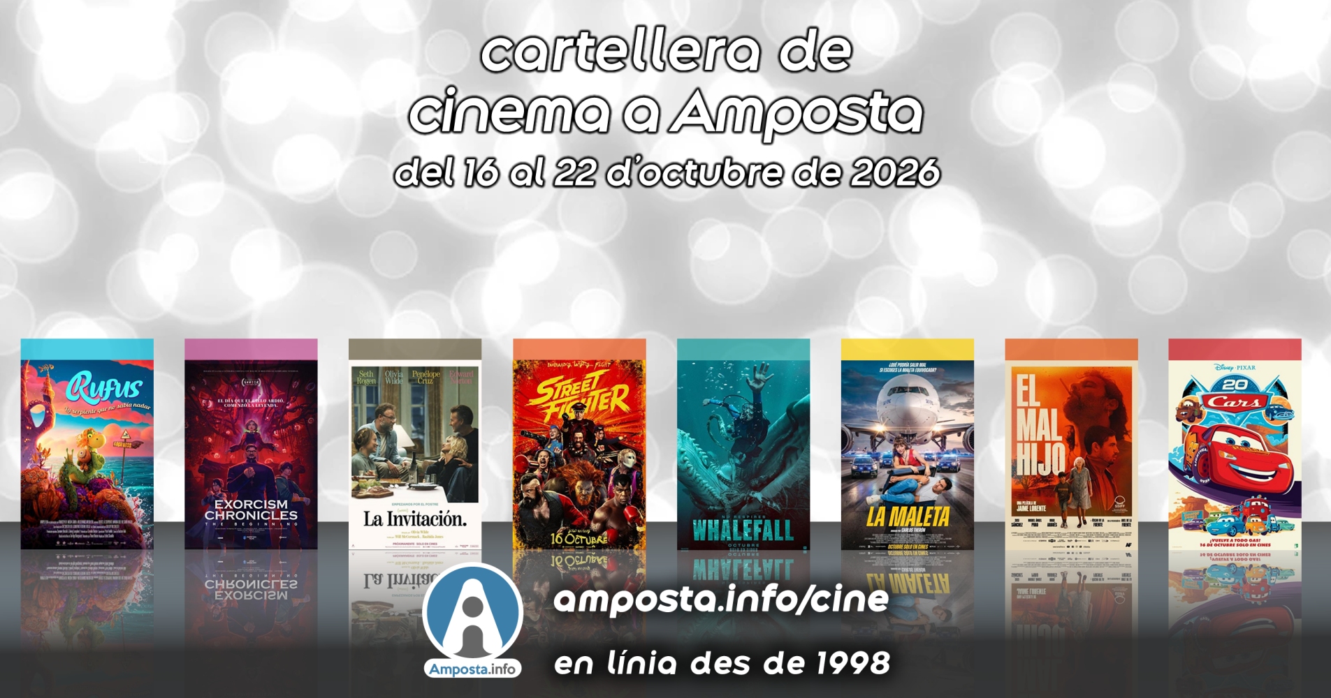 Cartellera de cinema a Amposta del 16 al 22 d�octubre de 2026