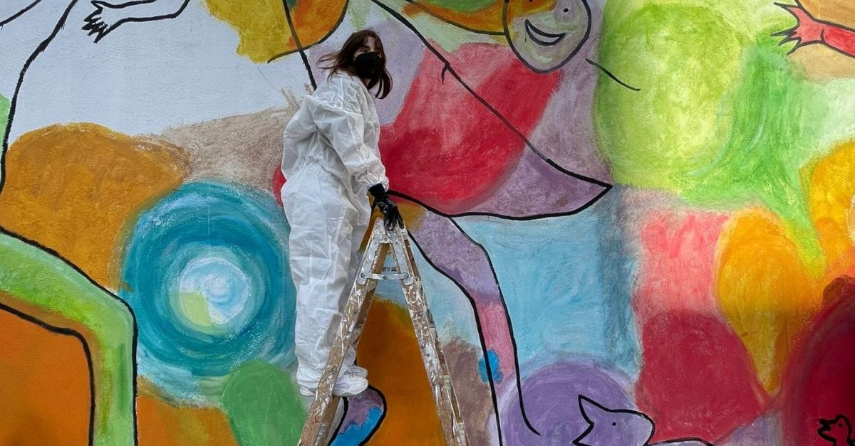 Acabat el mural d�Amposta Ciutat Diversa