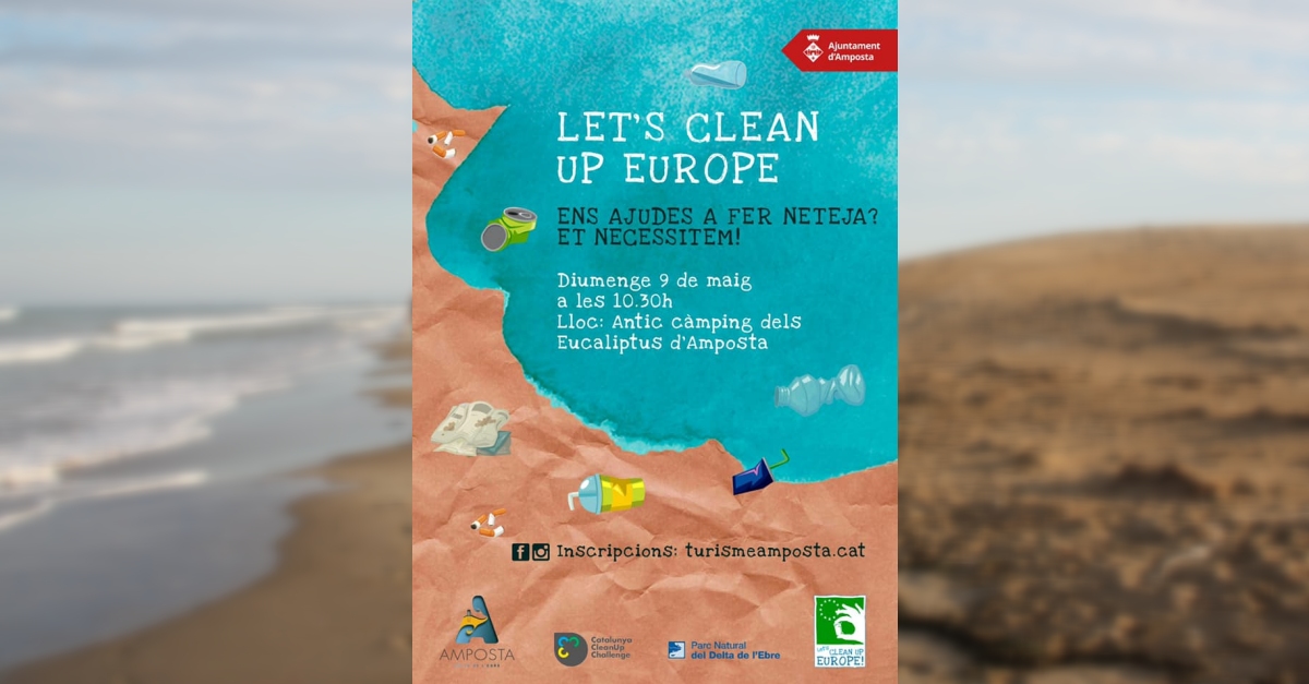 Amposta s�adhereix al Clean Up Challenge 2021