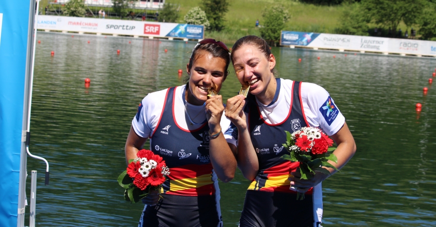 Les remeres Aina Cid i Virg�nia D�az, guardonades amb la Medalla del COE