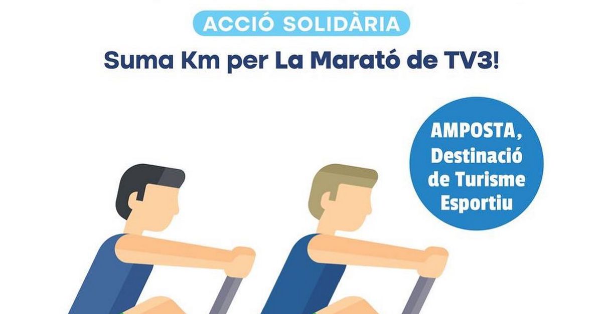 Amposta se suma al cam� solidari cap a Lloret de Mar amb el rem-erg�metre