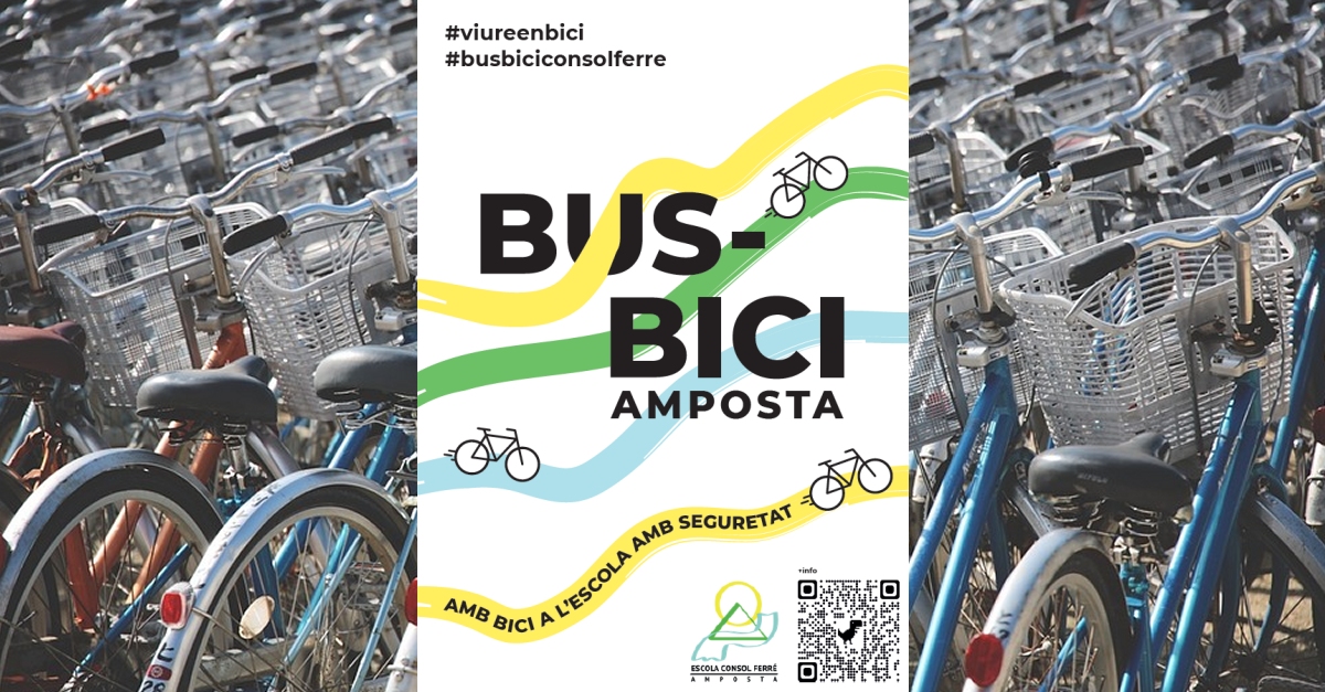 Amposta posa en marxa la primera l�nia de bicibus de les Terres de l�Ebre