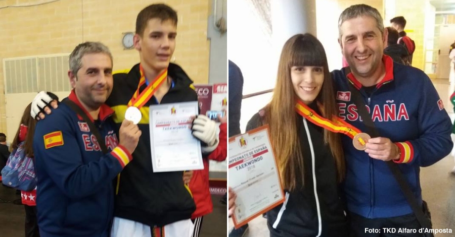 Andreu P�rez, plata al Campionat d&rsquo;Espanya Junior de Taekwondo