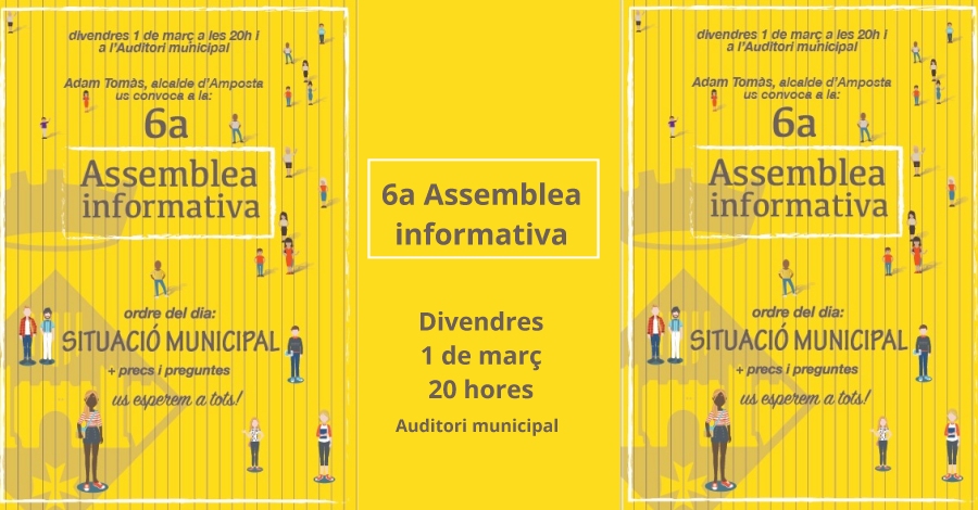 Convocada l��ltima assemblea informativa del mandat