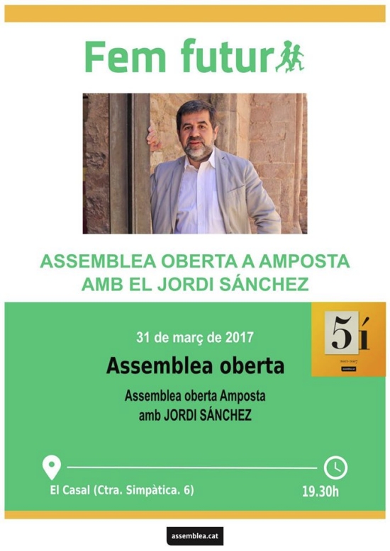 Fem futur: assemblea oberta a Amposta amb el Jordi Snchez