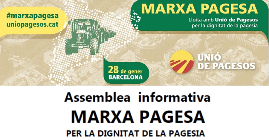 Assemblea informativa: Marxa pagesa  per la dignitat de la pagesia