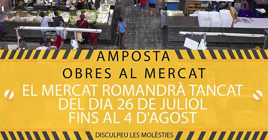 El Mercat Municipal tancar� uns dies per obres de millores