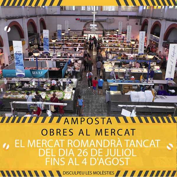 El Mercat Municipal tancar uns dies per obres de millores | Amposta.info