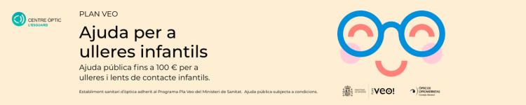 Centre �ptic l&rsquo;Esguard. Ajuda per a ulleres infantils (plan VEO)