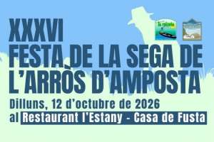 Restaurant l�Estany - Casa de Fusta. Festa de la sega de l�arr�s. Diumenge, 4 d�octubre (s)