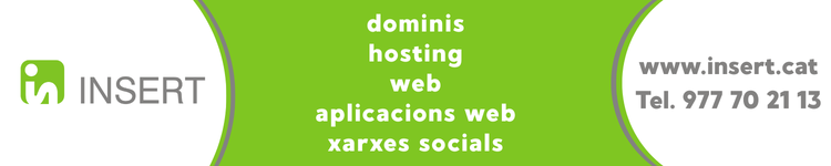 INSERT: dominis, hosting, web, aplicacions web, xarxes socials