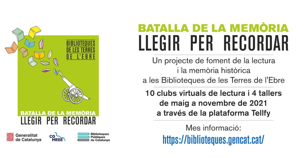 La Batalla de l&rsquo;Ebre, protagonista d&rsquo;un nou projecte de foment de la lectura i de la mem�ria democr�tica