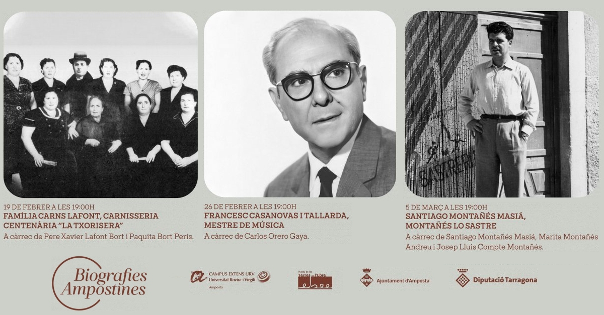 El cicle Biografies Ampostines celebra la seva 15a edici� reivindicant el llegat de tres figures locals