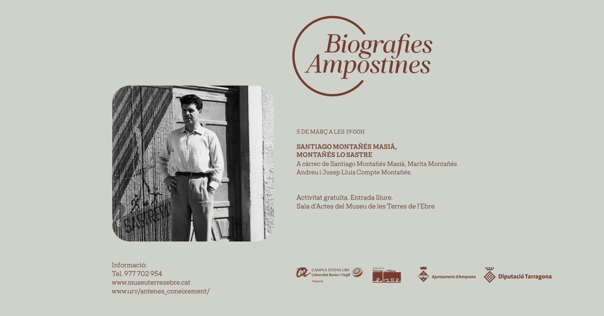 Biografies ampostines: �Monta��s, lo sastre"