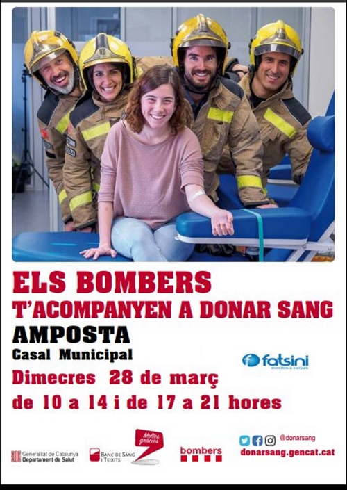 Els bombers tacompanyen a donar sang