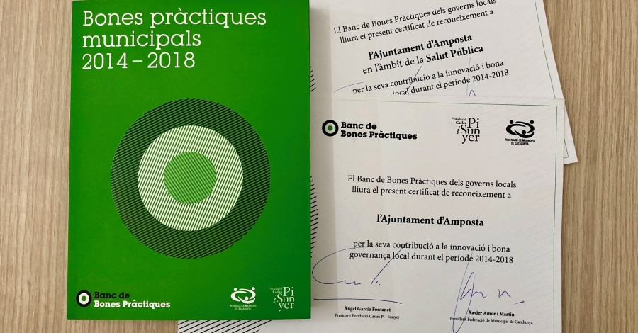 El programa �Salut+Social� de l�Ajuntament �s reconegut amb el Certificat de Bones Pr�ctiques