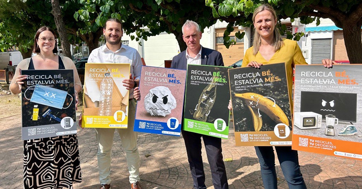 Amposta llana la campanya Recicla b, estalvia ms per millorar el reciclatge i reduir costos
