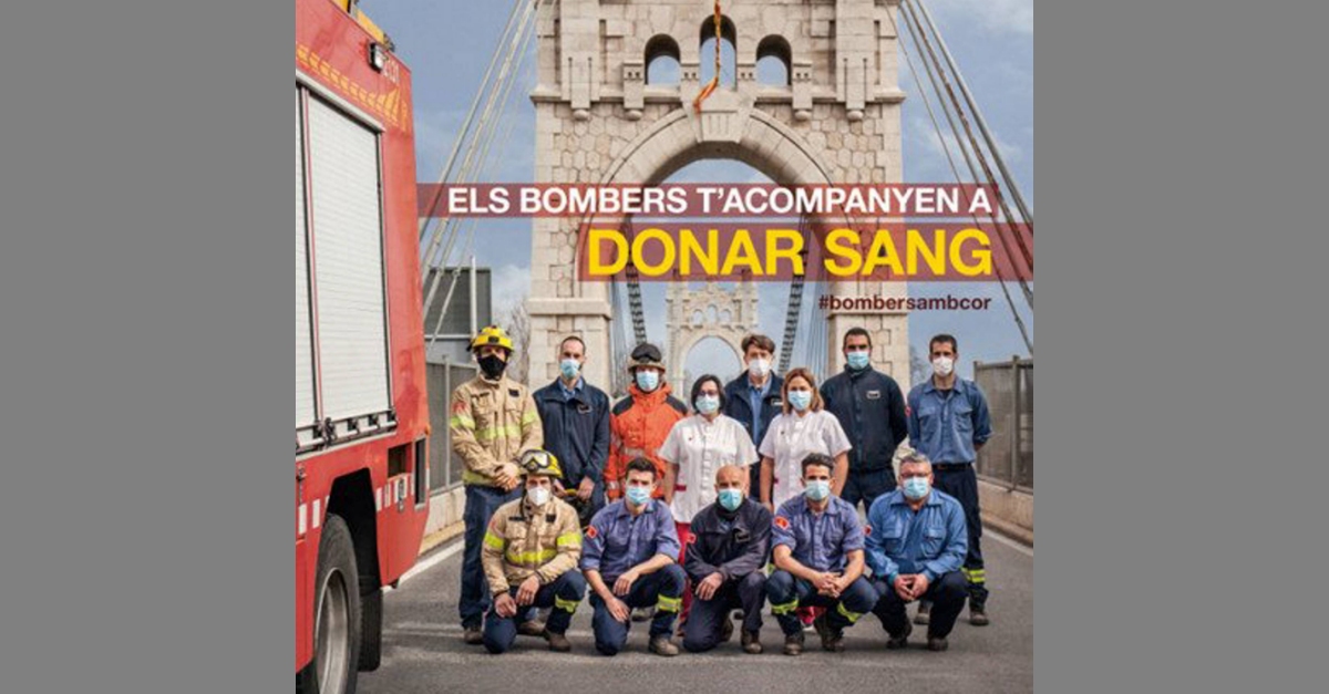 Els Bombers de la Generalitat i el Banc de Sang sumen esforos per aconseguir 5.000 donacions al mar