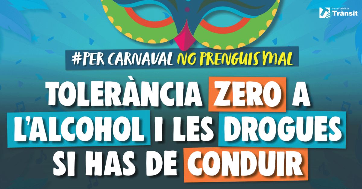 Campanya policial de control d&rsquo;alcohol i drogues per garantir una mobilitat m�s segura aquest Carnestoltes