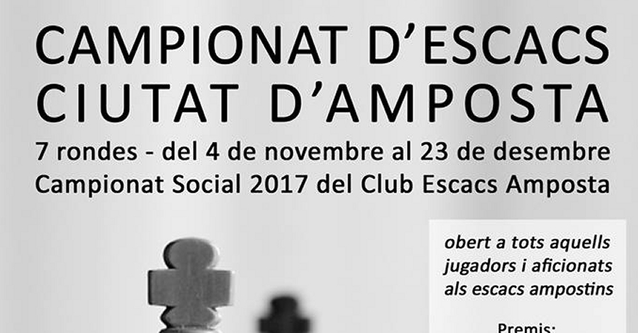 Campionat descacs Ciutat dAmposta 2017