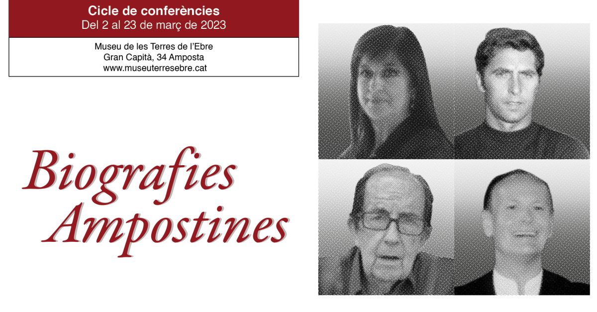 El cicle de confer�ncies �Biografies Ampostines� arriba enguany a la 12a edici�
