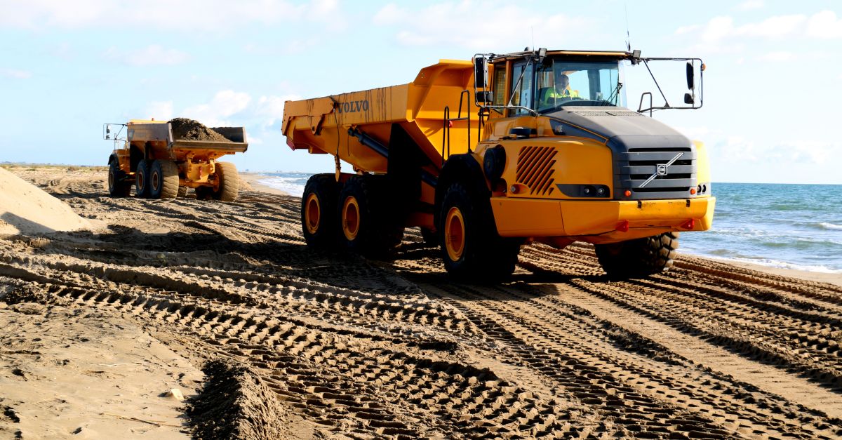 El Ministeri comen�a a refor�ar amb sorres el Trabucador, unes obres que s�han retardat un any
