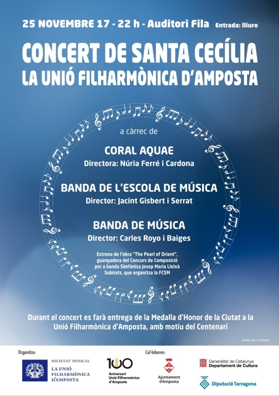 Concert de Santa Ceclia de la Uni Filharmnica d’Amposta