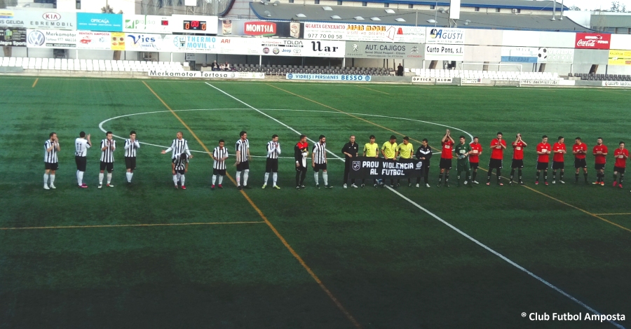 El CF. Amposta no pot passar de l&rsquo;empat i acumula ja quatre empats consecutius a la lliga
