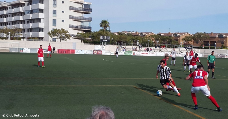 El CF. Amposta s&rsquo;emporta els tres punts de la seua visita a Salou