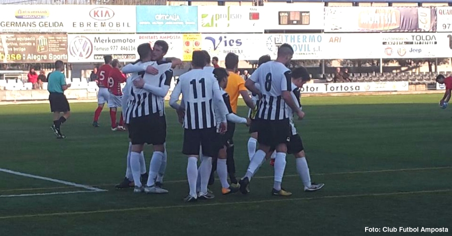 Vict�ria contundent del CF Amposta per 4 gols a 0 contra l&rsquo;Hospitalet de l&rsquo;Infant