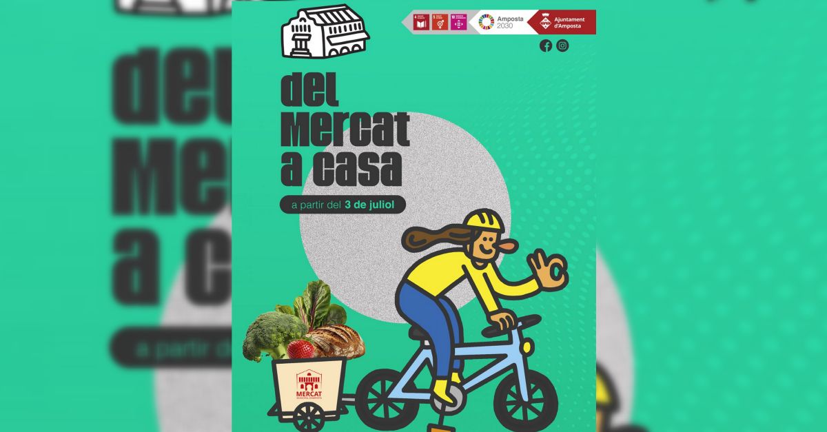 El Mercat Municipal ja reparteix a domicili per fer arribar els productes de proximitat a tota la poblaci�