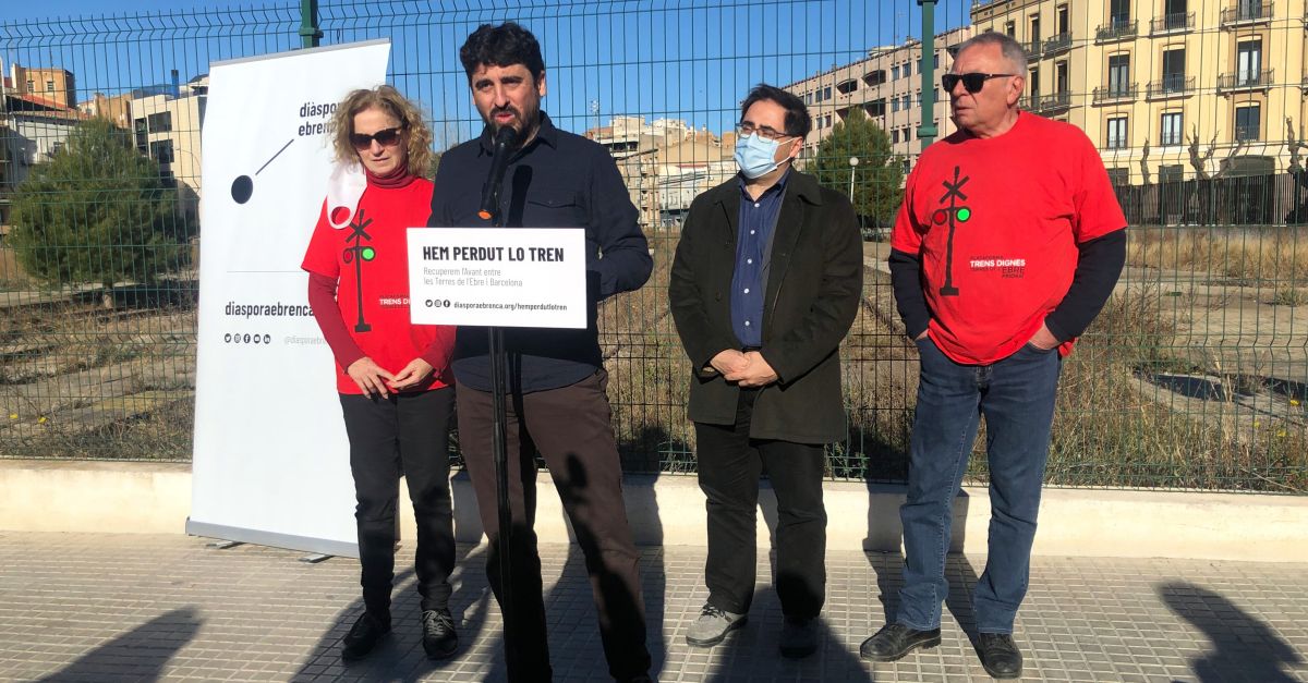 Di�spora Ebrenca i Trens Dignes reclamen trens r�pids des de l&rsquo;Ebre per incentivar i facilitar el teletreball